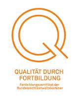 Qualit�t durch Fortbildung Fortbildungszertifikat der Bundesrechtsanwaltkammer